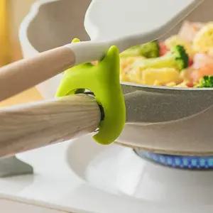 냄비 손잡이 국자받침 국자 거치대 소품 국자받침대 실리콘국자 실리콘받침대