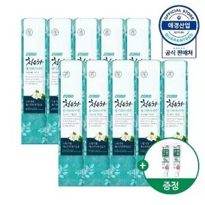 2080 청은차 향기화차 치약 190g 5개입 X 2개+치약 50g 2개 증정