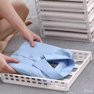 라프샵 바지수납함 티셔츠정리함 의류수납 옷정리 트레이 베이지 4단