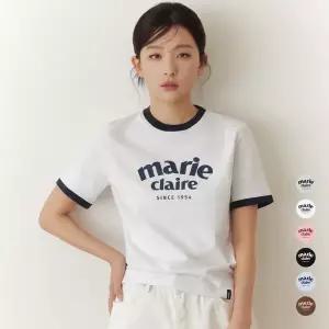 [롯데백화점]마리끌레르 아치 로고 링거 반팔 티셔츠 6종 택1(MAGBTS10M)