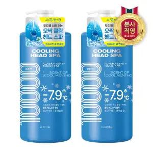 [엘라스틴] 쿨링 헤드 스파 샴푸 쿨멘솔 1000ml x 2개