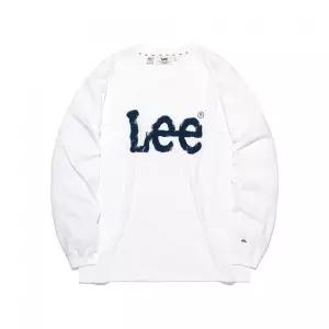[LEE] 스프레이 로고 긴팔 티셔츠 화이트 LE2601LT01WH 980590
