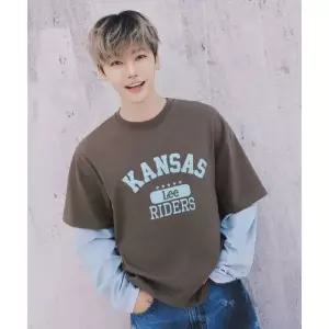 [LEE] 레이어드 긴팔 티셔츠 브라운 LE2601LT09BR 981218