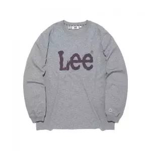 [LEE] 스프레이 로고 긴팔 티셔츠 그레이 LE2601LT01GR 980993