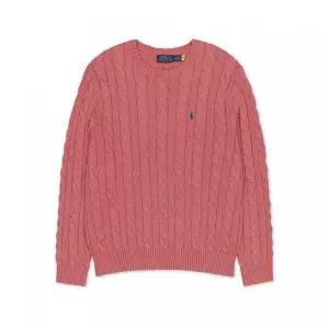 [폴로 랄프 로렌]POLO RALPH LAUREN 5%케이블 니트 코튼 스웨터-레드 MNPOSWE16822550-600-26 994783