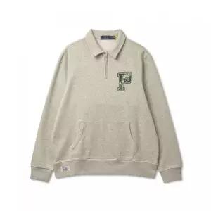 [폴로 랄프 로렌]POLO RALPH LAUREN 5%P 플리스 칼라 스웨트셔츠-그레이 MNPOKNI16823718-020 994775