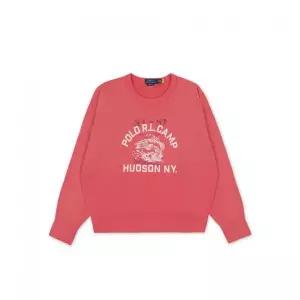 [폴로 랄프 로렌]POLO RALPH LAUREN 5%빈티지핏 플리스 그래픽 스웨트셔츠-다크 레드 MNPOKNI16824934-6...