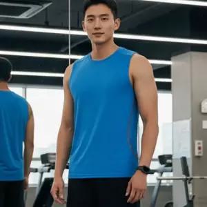 남성 쿨 메쉬 러닝 싱글렛 민소매 운동 나시 티셔츠런닝 남자 짐웨어 마라톤 링티셔츠 남자티 헬스