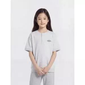 [폴햄키즈] 26 여름 헨리넥 루즈핏 반팔티 TS3011-LGR [P003818695]