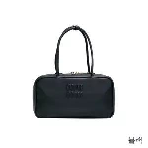 미우미우 보 가죽 탑핸들백(5BB172)