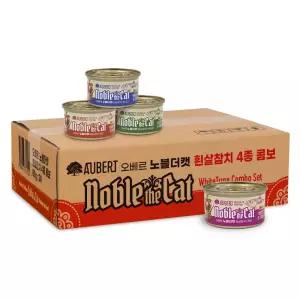 오베르 노블더캣 흰살참치 4종 콤보 80g x 24개