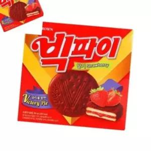 빅파이 딸기 대 1개입 탕비실과자 간식 과자 과자도매