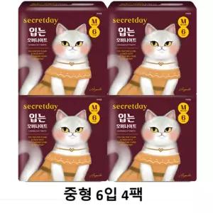 시크릿데이 입는 오버나이트 에디션 중형 6PX4팩