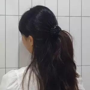 [룽스_66]올림머리 만두핀 똥머리집게핀 데일리 블랙