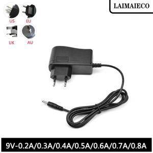 LAIMAIECO 9V 200mA AC 100V-240V 스위칭 전원 어댑터 공급 장치 3.5mm X EU