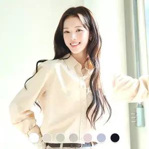 [지오다노] 346501 여 포플린 셔츠