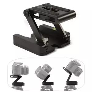 알루미늄 폴딩 Z형 메탈 카메라 플레이트 수평계 삼각대 DSLR 거치대 (W43065B)