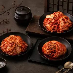 [순우리김치] 서울경기식 소포장 맛김치/포기김치/겉절이 1kg 농식품부 우수상