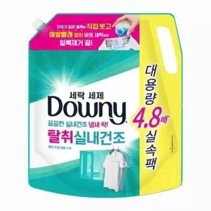 다우니 탈취 실내건조 세탁세제 대용량 2.2L x2 리필  드럼 일반 겸용 탈취제