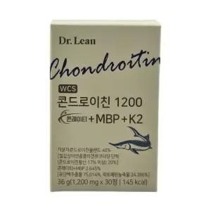 닥터린 콘드로이친 1200 콘레이티 MBP K2 철갑상어 연골 1200mg x 30정, 1개 / N