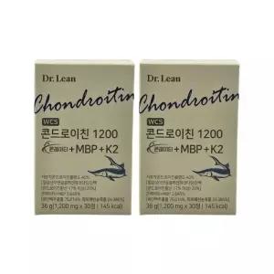 닥터린 콘드로이친 1200 콘레이티 MBP K2 철갑상어 연골 1200mg x 30정, 2개 / N