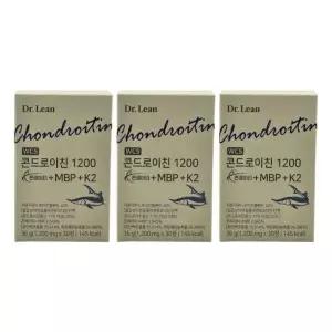 닥터린 콘드로이친 1200 콘레이티 MBP K2 철갑상어 연골 1200mg x 30정, 3개 / N