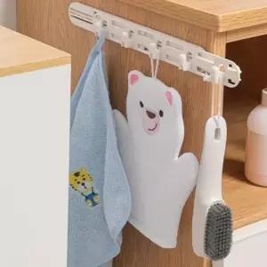 틈새 슬라이딩 옷걸이 조리도구거치대 다용도실정리 후크행거 국자걸이 청소용품정리