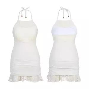 [레노마수영복](대전신세계)여성 펄 크로셰 홀터넥 모노키니 RN-LS2G311-IV