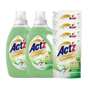 액츠 프리미엄 젤 세탁세제 유칼립투스 2.7L x 2 + 1L x 4