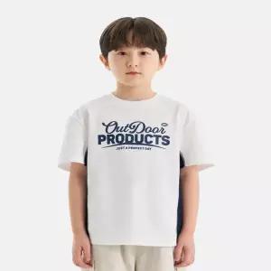 [아웃도어프로덕츠키즈]  메쉬 매치 반팔 티셔츠 (오프 화이트) OD262ISS14_OWH