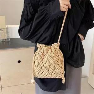[라일리] Rly 데일리 여성 숄더백 스트링 여성 니트 스트링 매