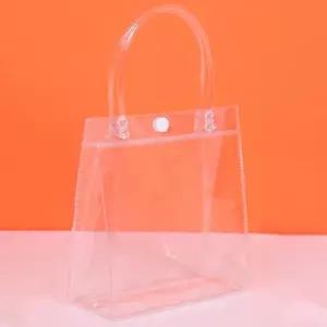 만들하비 PVC 투명 쇼핑백 답례품 구디백 N-1. 10개 28x10x28cm, 투명