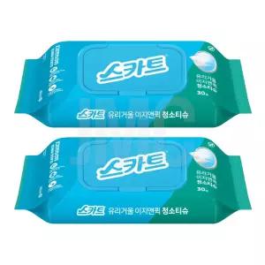 스카트 유리거울 이지퀵스 청소티슈 30매 2개