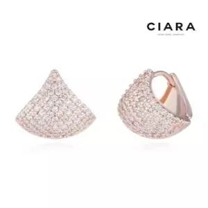 [씨아라]CIARA 14K Salerno 징코리브 큐빅 원터치 귀걸이(GoldPlated)