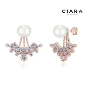 [씨아라]CIARA 14K Sardegna 2way 앵커스톤 진주 귀걸이(GoldPlated)