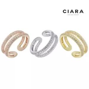 [씨아라]CIARA 14K Rimini 럭스 R레이어드 반지(GoldPlated)