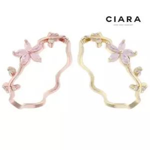[씨아라]CIARA 14K Foggia 플라워브랜치 웨이브 반지(GoldPlated)