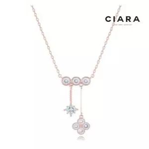 [씨아라]CIARA 14K Ravenna 웨잇징글 쓰리아이 목걸이 (GoldPlated)