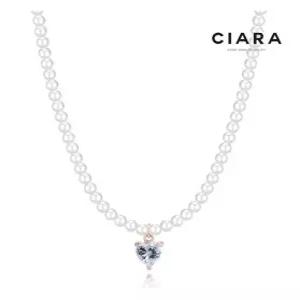 [씨아라]CIARA 14K Ferrara 하트스톤 진주체인 목걸이(GoldPlated)