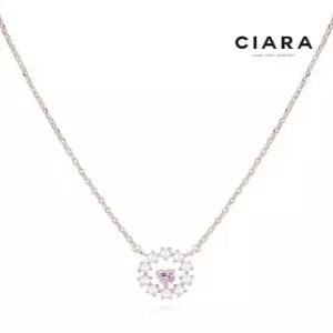 [씨아라]CIARA 14K Ferrara 진주써클 컬러하트 목걸이(GoldPlated)