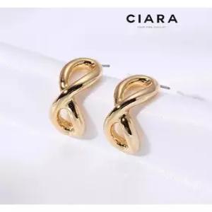 [씨아라]CIARA 14K Emiliano 빅체인 셰입 귀걸이(GoldPlated)