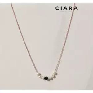 [씨아라]CIARA 14K Modena 헥사곤오닉스 진주 목걸이(GoldPlated)