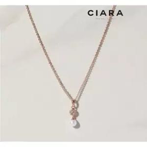 [씨아라]CIARA 14K Reggio 샤이닝써클 진주벌 목걸이 (GoldPlated)
