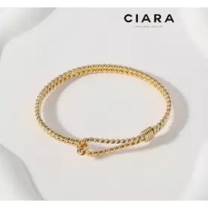[씨아라]CIARA 14K Emiliano 타르체인 후크 팔찌(GoldPlated)