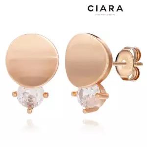 [씨아라]CIARA 14K Dairago 매트라운딩 스몰캐럿 귀걸이(GoldPlated)