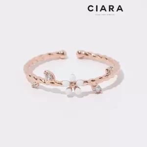 [씨아라]CIARA 14K Dairago 로프 스몰캐럿 데이지 반지(GoldPlated)