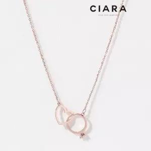 [씨아라]CIARA 14K Vanzago 써클 하트 크로스 목걸이(GoldPlated)
