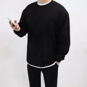 [엠클로]남자 박스오버핏 트레이닝 무지 기본 긴팔티셔츠 남여공용 (4color)