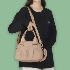 (색상 베이지)데일리 대학생 가방 직장인 출근 숄더 크로스 백beige 여성 여름 숄더백 천가방