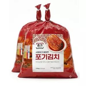 [종가집] 종가 시원깔끔 포기김치 2.8kg x 2개